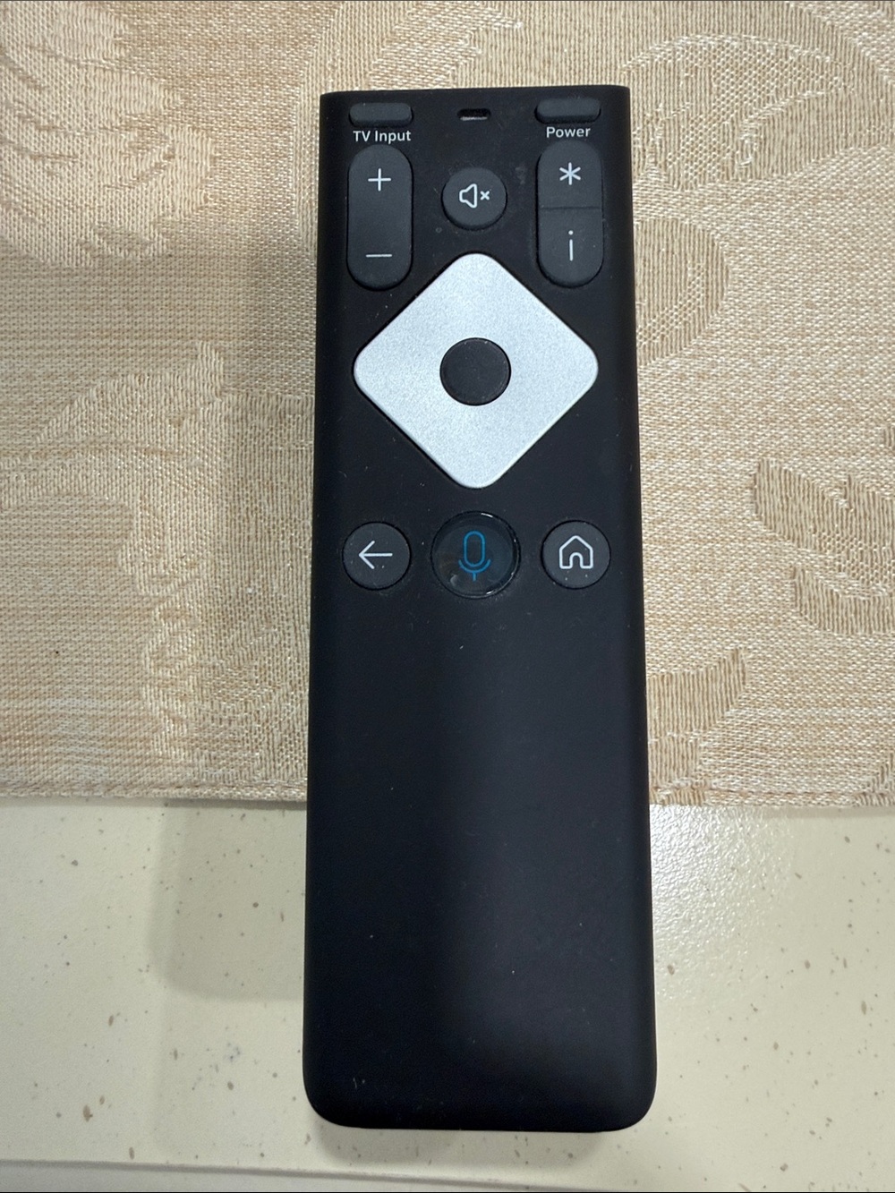 Finity Black Remote with Silver Diamond Directional Pad